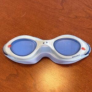 Oceanic Men’s Swim Goggles - Blue and White